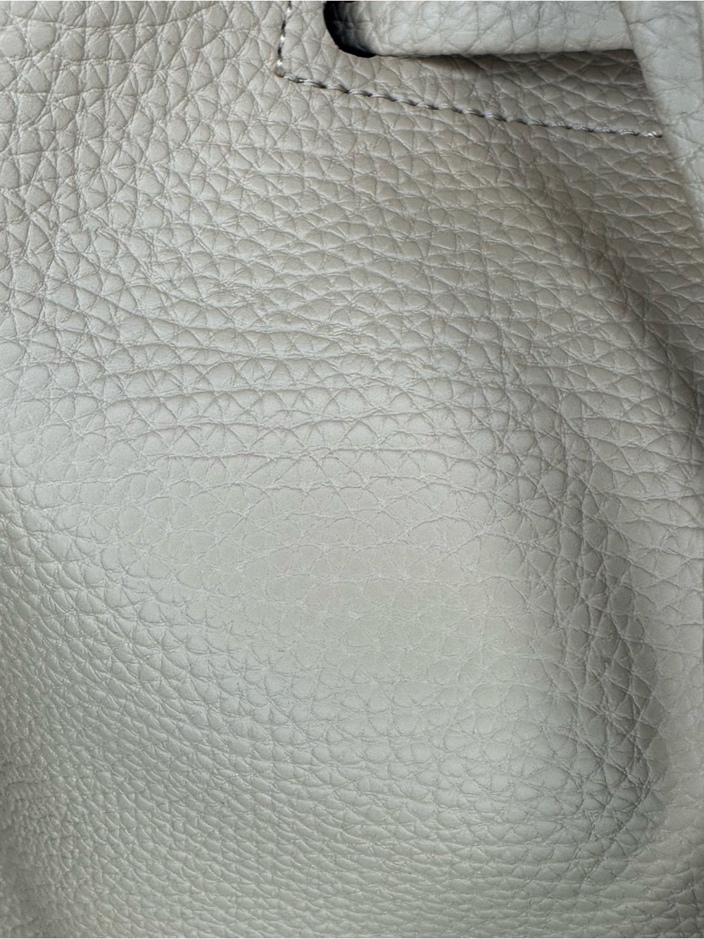 8 Other Reasons Beige Pebbled Faux Leather Tote Bag Minimalist Shoulder Purse - Picture 10 of 13